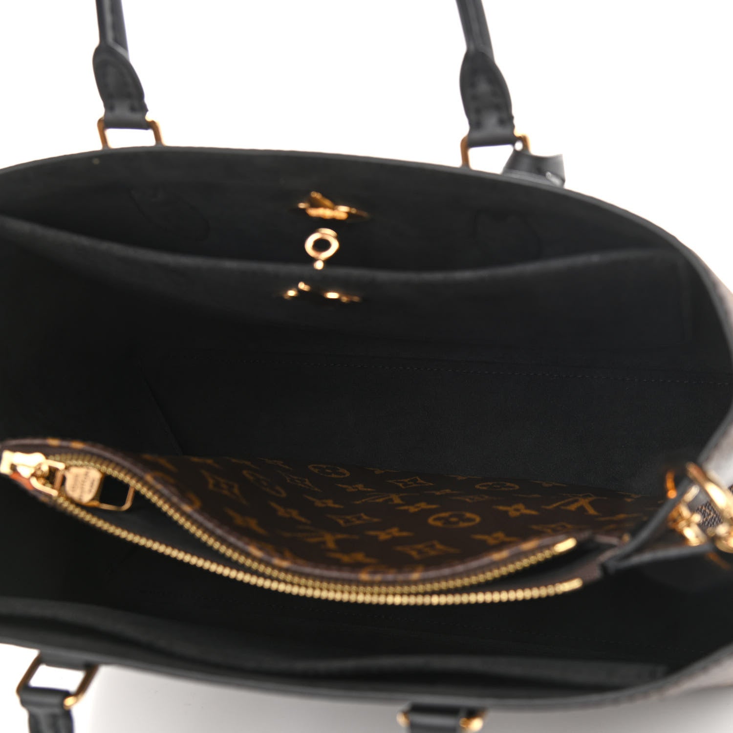 Louis Vuitton Monogram Flower Tote Black 7 of 11