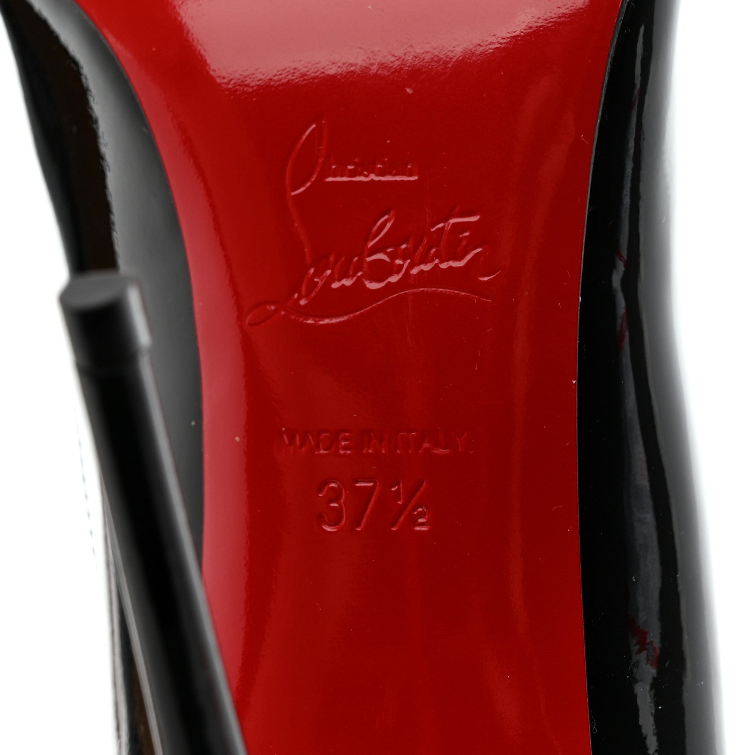 Christian Louboutin Patent Pigalle Follies 100 Pumps 37.5 Black 7 of 8
