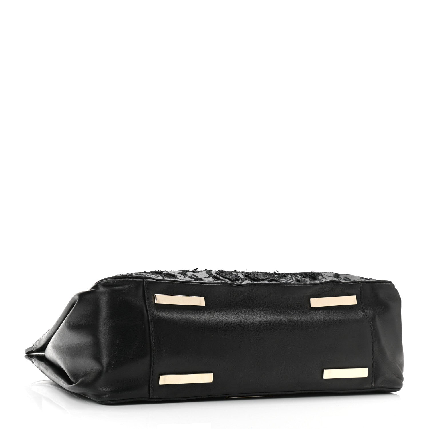 Valentino Garavani Vitello Lace Demetra Satchel Black 4 of 11