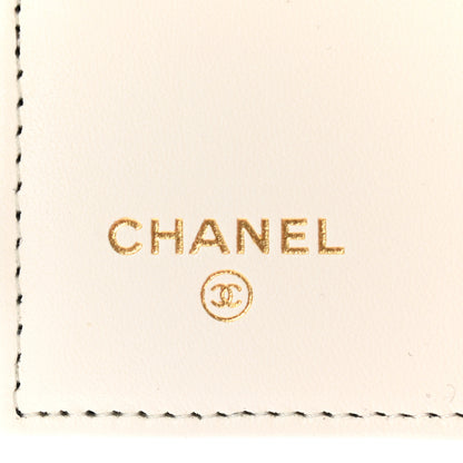 Chanel Lambskin Quilted Book Card Holder on Chain Black 6 of 10