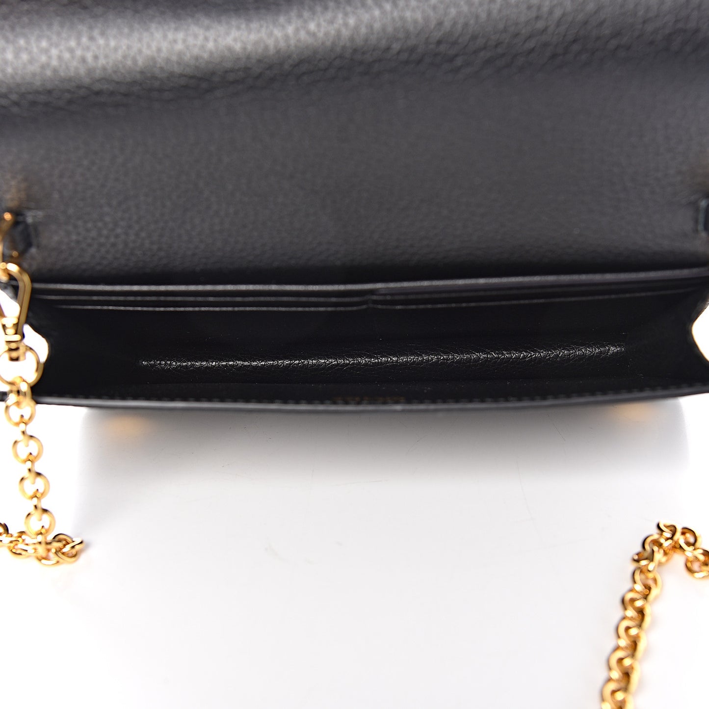 Vitello Daino Mini Crossbody Bag Black
