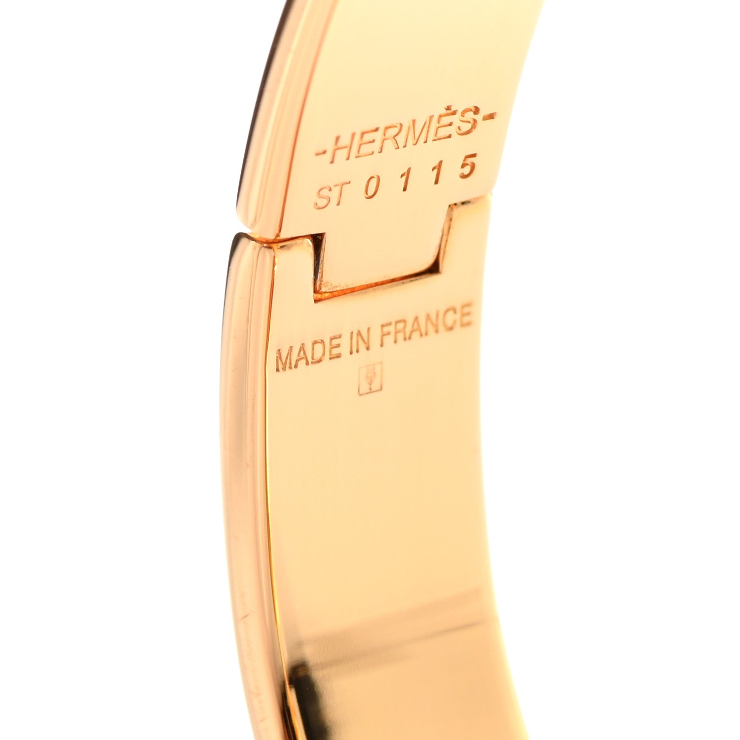 Hermes Enamel Narrow Clic Clac H Bracelet PM Orange 4 of 4