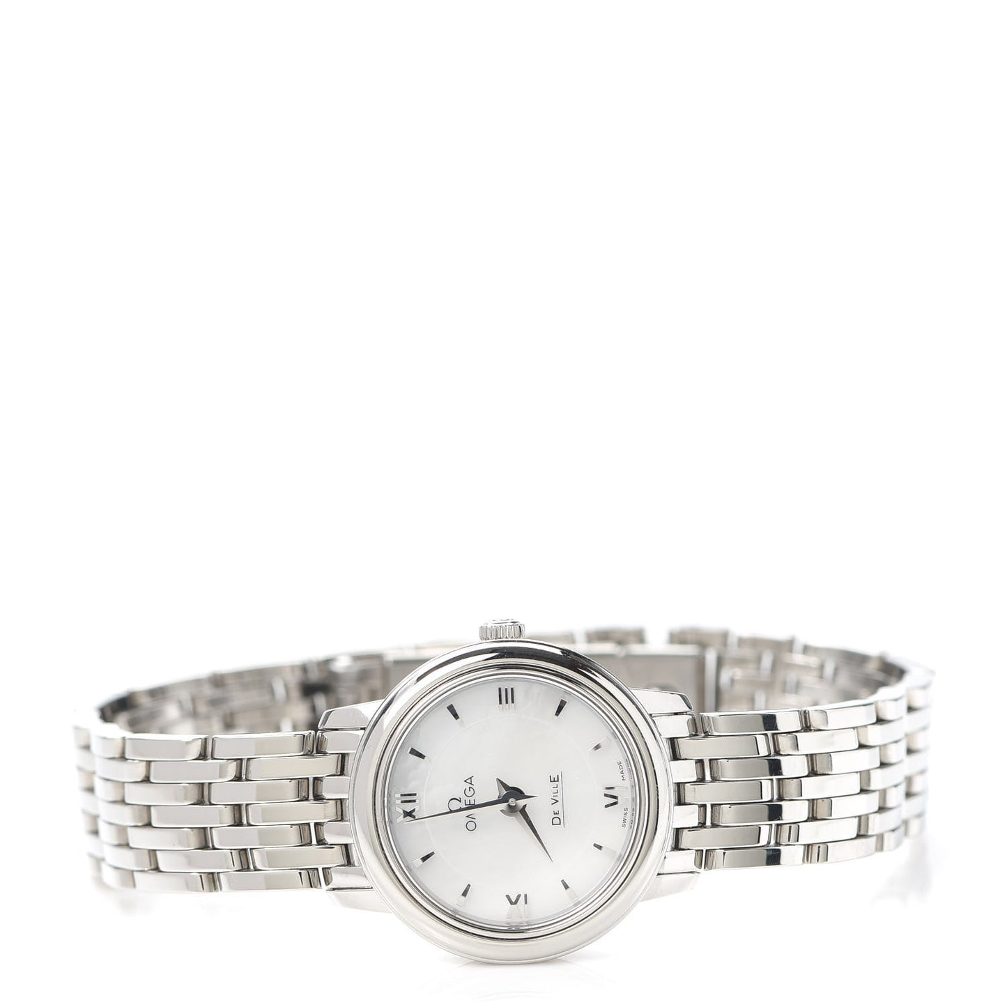 Stainless Steel Mother of Pearl 24mm De Ville Prestige Quartz Watch 424.10.24.60.05.001
