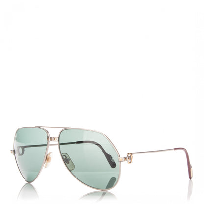 Cartier Vintage Aviator Vendome Santos 62mm Sunglasses 1 of 7