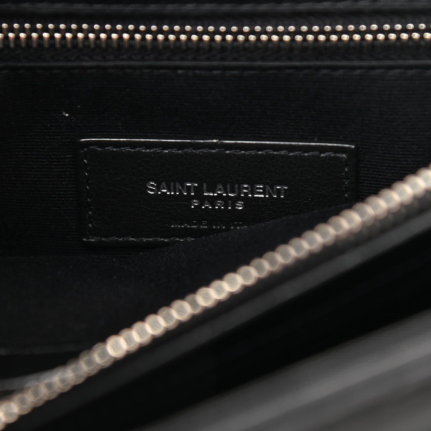 Saint Laurent Calfskin Y Quilted Monogram Large Loulou Chain Satchel Black 7 of 11