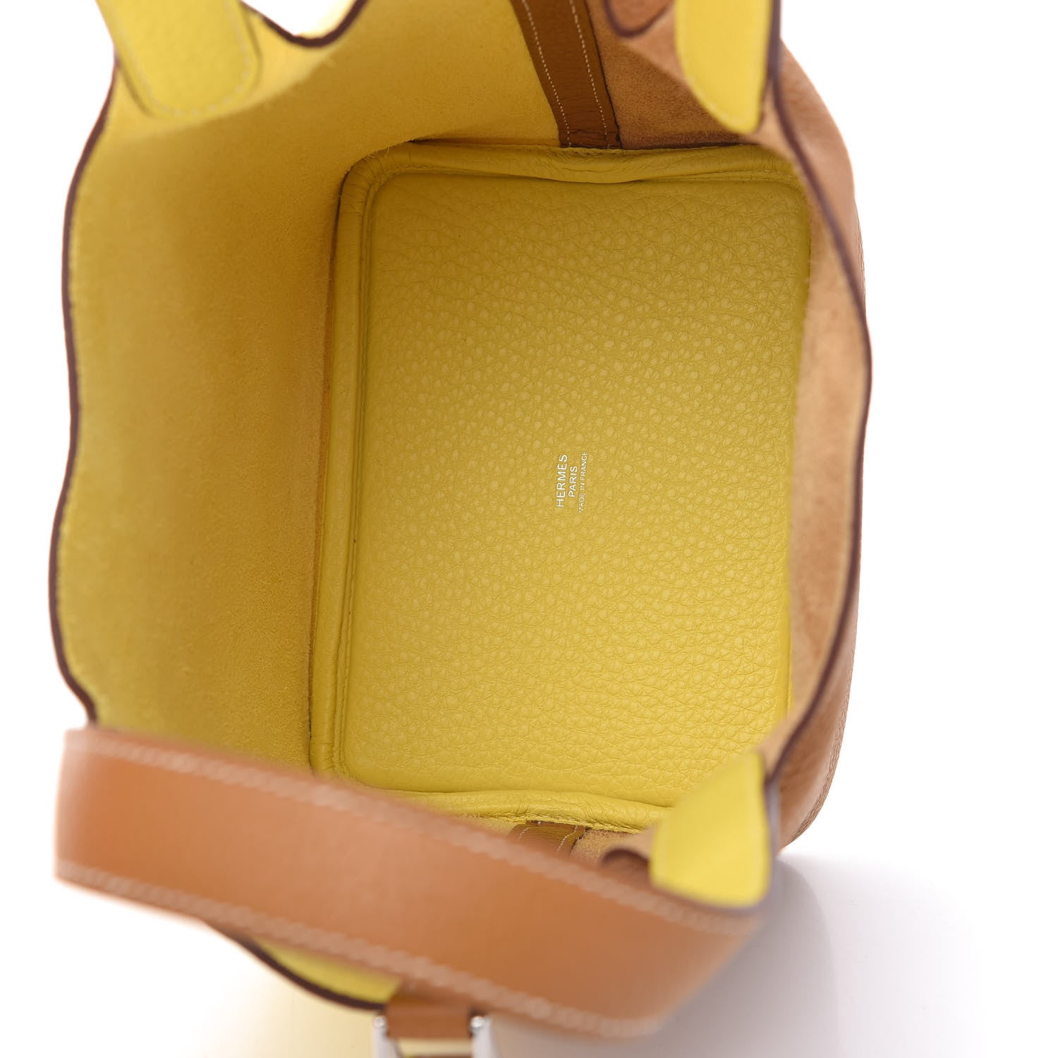 Hermes Taurillon Clemence Casaque Picotin Lock 18 PM Lime Sesame 5 of 10