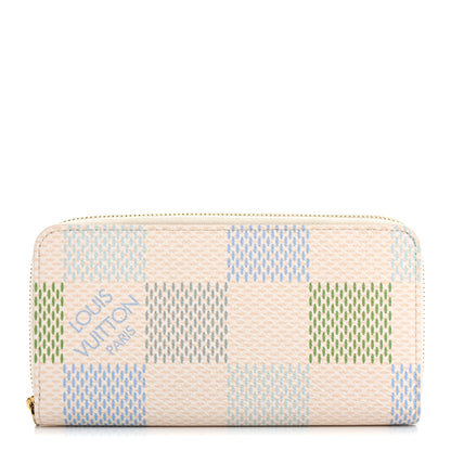 Louis Vuitton Damierlicious Zippy Wallet Pistachio Green 1 of 10