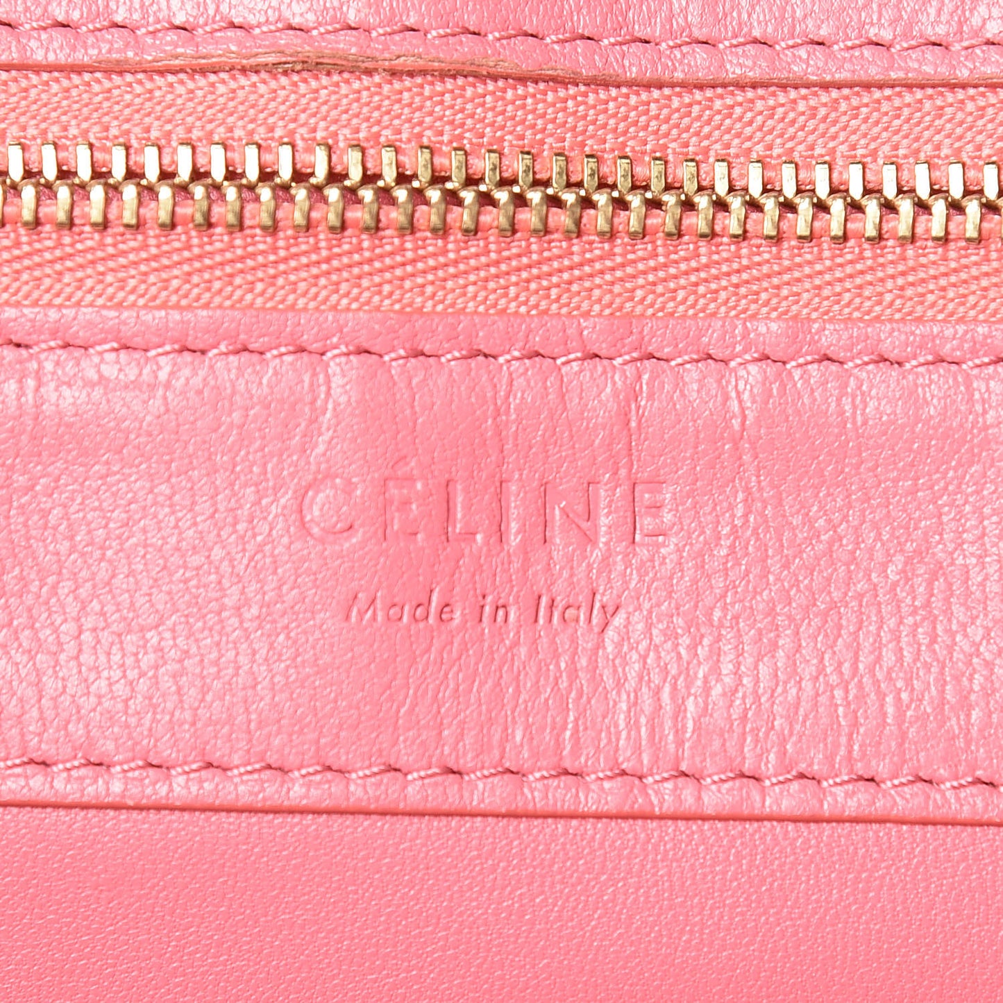 Lambskin Horizontal Bi-Color Cabas Pink Rust