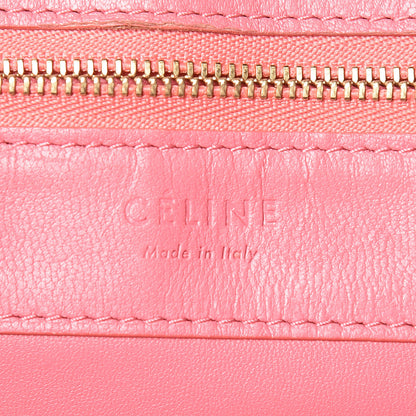 Celine Lambskin Horizontal Bi-Color Cabas Pink Rust 8 of 20