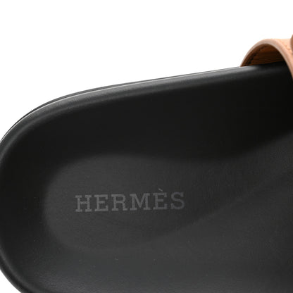 Hermes Calfskin Womens Chypre Sandals 40 Naturel 8 of 10