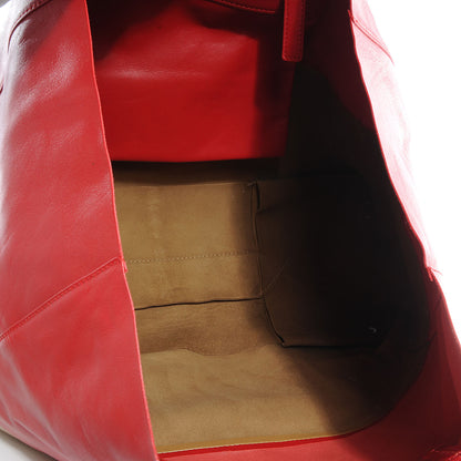 Celine Leather Horizontal Bi-Cabas Red Camel 6 of 8