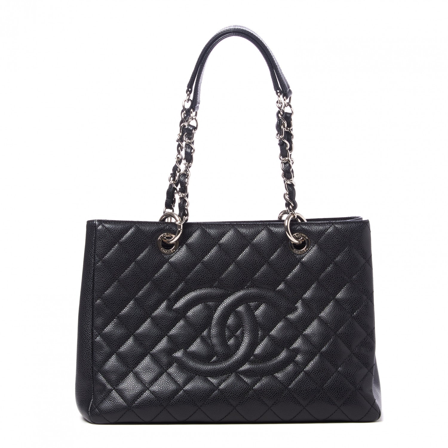 Chanel Caviar Quilted Grand Shopping Tote GST Black 1 of 9