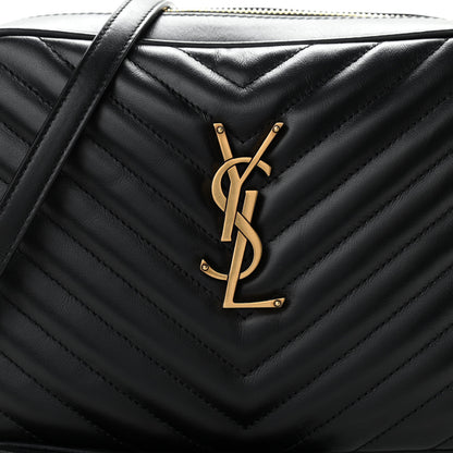 Saint Laurent Calfskin Matelasse Monogram Lou Camera Bag Black 9 of 11