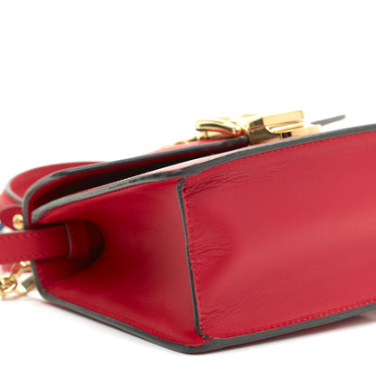 Gucci Calfskin Mini Sylvie Top Handle Bag Hibiscus Red 6 of 10