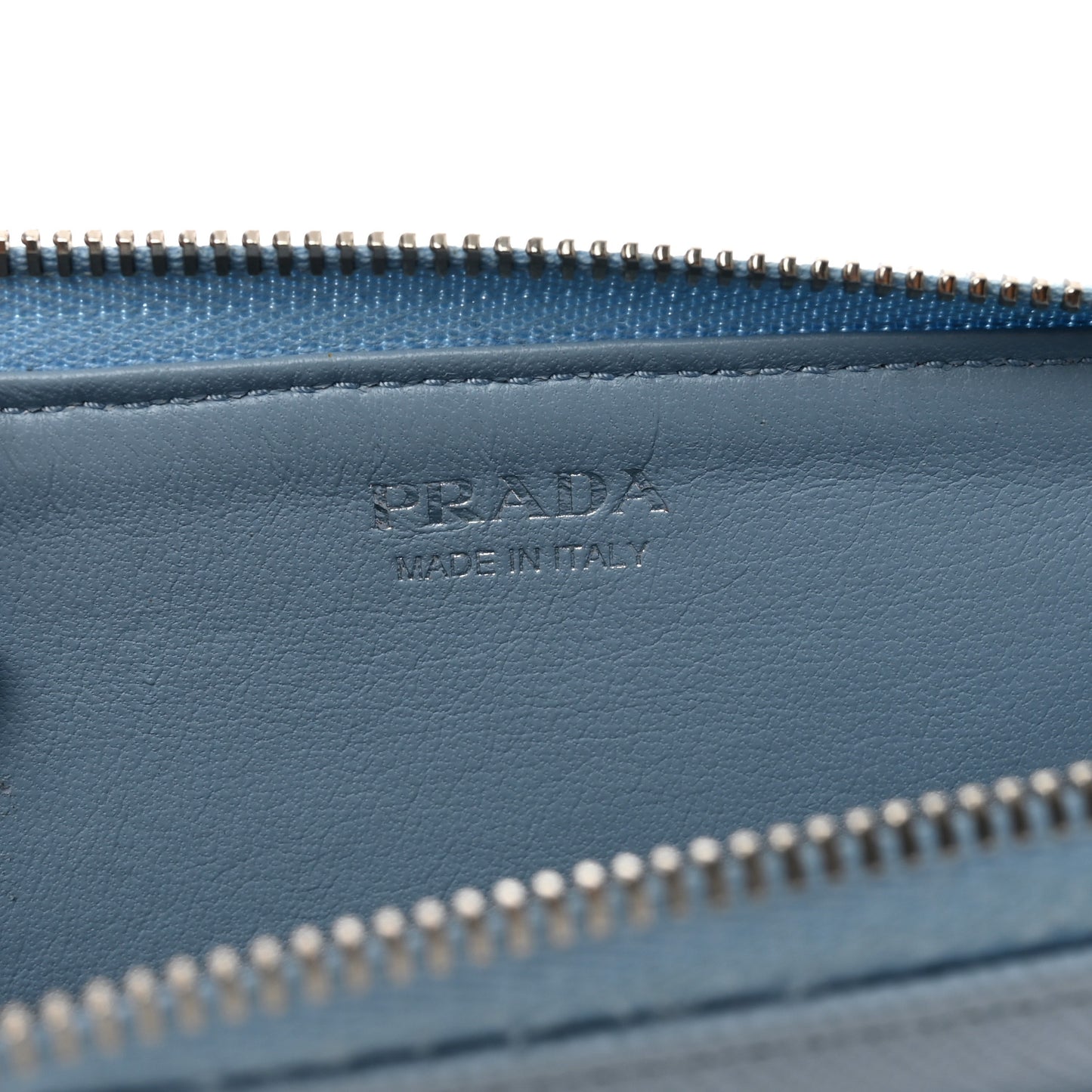 Saffiano Triangle Zip Around Keychain Astrale