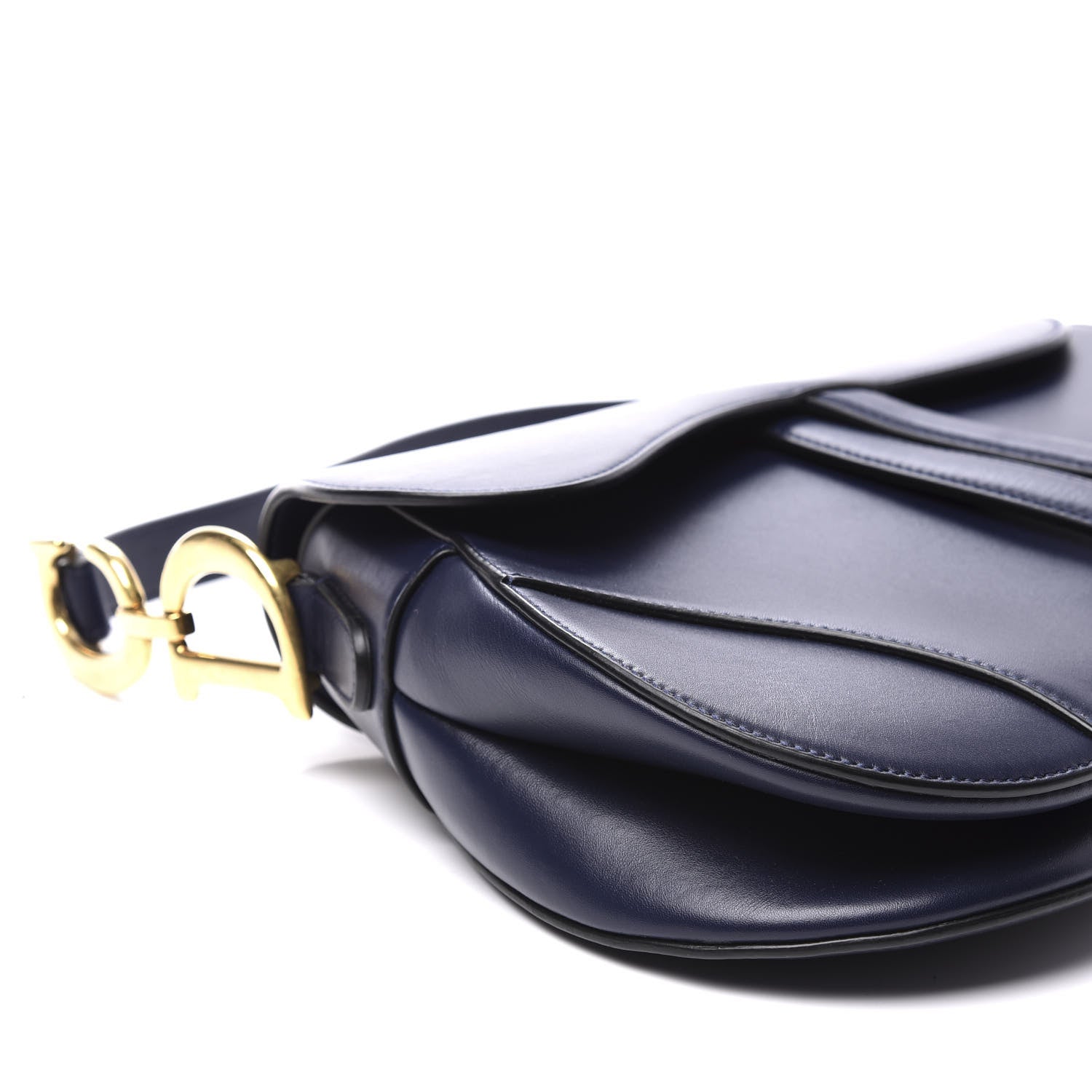Christian Dior Calfskin Saddle Bag Indigo Blue 7 of 11