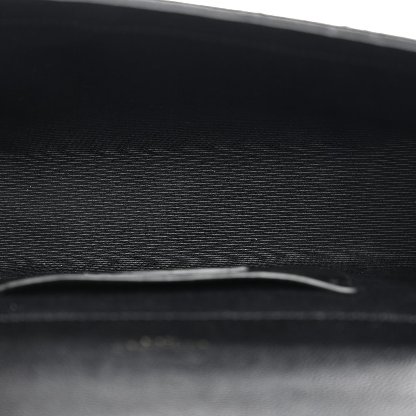 Grain De Poudre Textured Mixed Matelasse Triquilt Small Monogram Monochrome Satchel Black