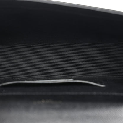 Saint Laurent Grain De Poudre Textured Mixed Matelasse Triquilt Small Monogram Monochrome Satchel Black 5 of 11