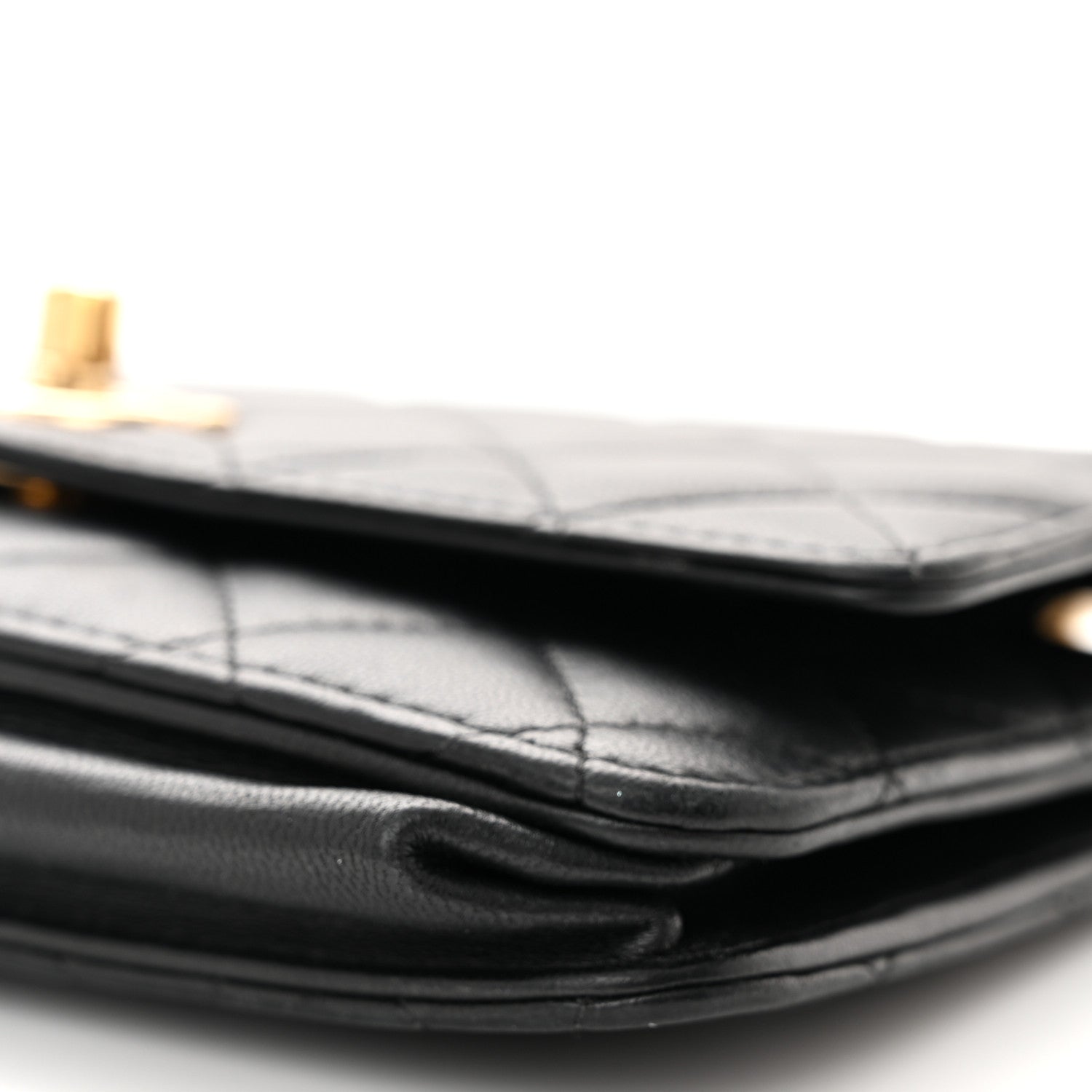 Chanel Lambskin Quilted Trendy CC Wallet On Chain WOC Black 11 of 11