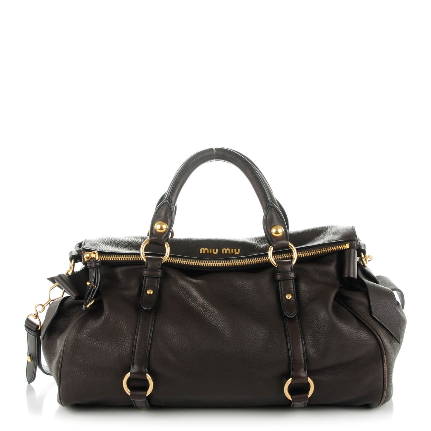 Vitello Medium Bow Bag Brown