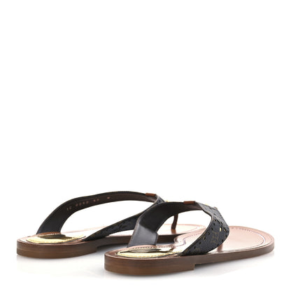 Louis Vuitton Monogram Sunny Flat Thong Sandals 39 Brown 5 of 12