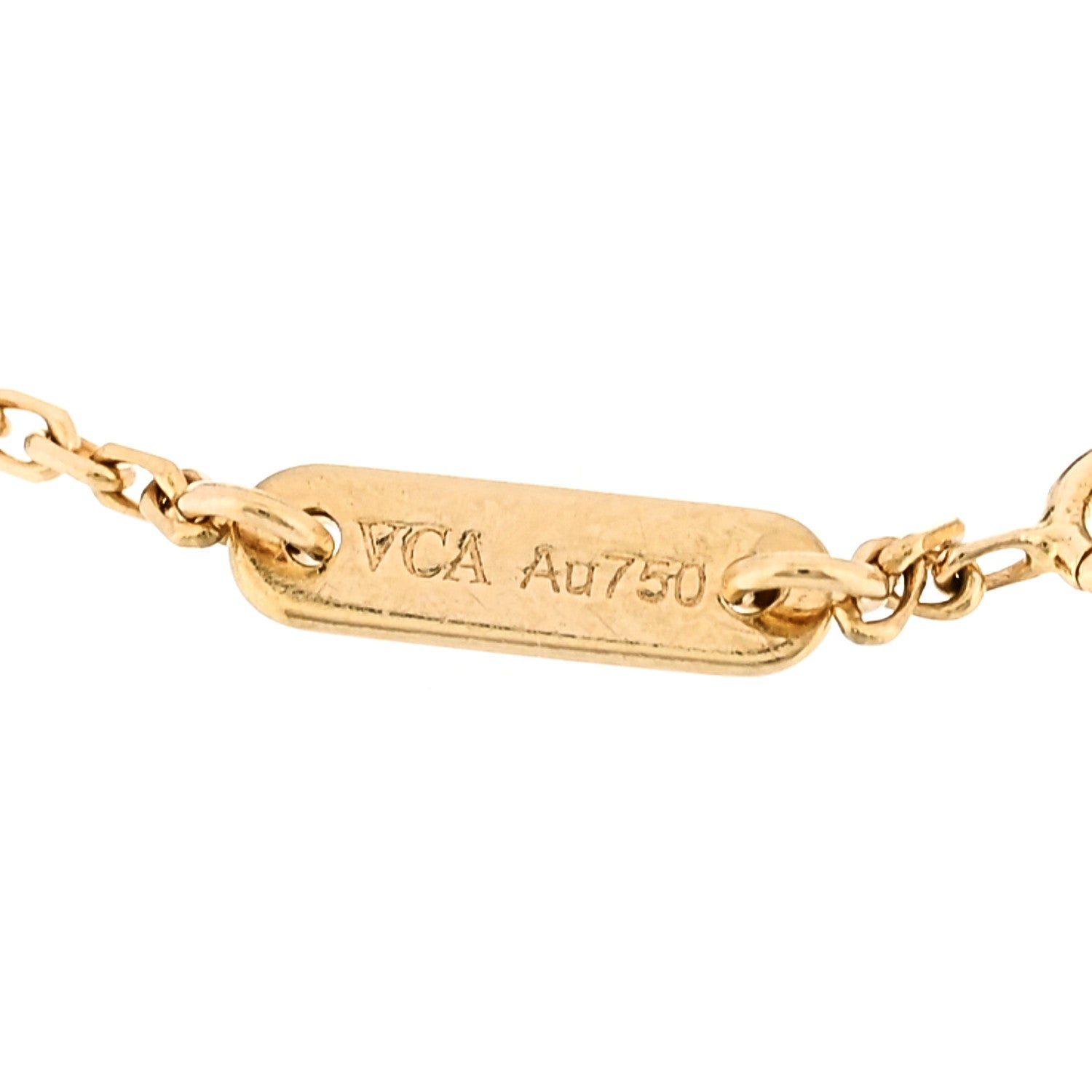Van Cleef & Arpels 18K Yellow Gold Mother of Pearl Sweet Alhambra Bracelet 4 of 5