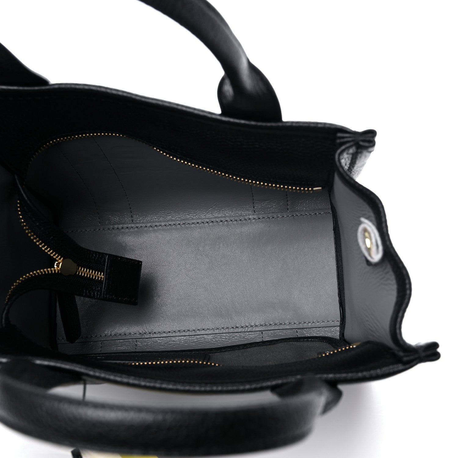 Marc Jacobs Grained Calfskin Small The Tote Bag Black 5 of 9