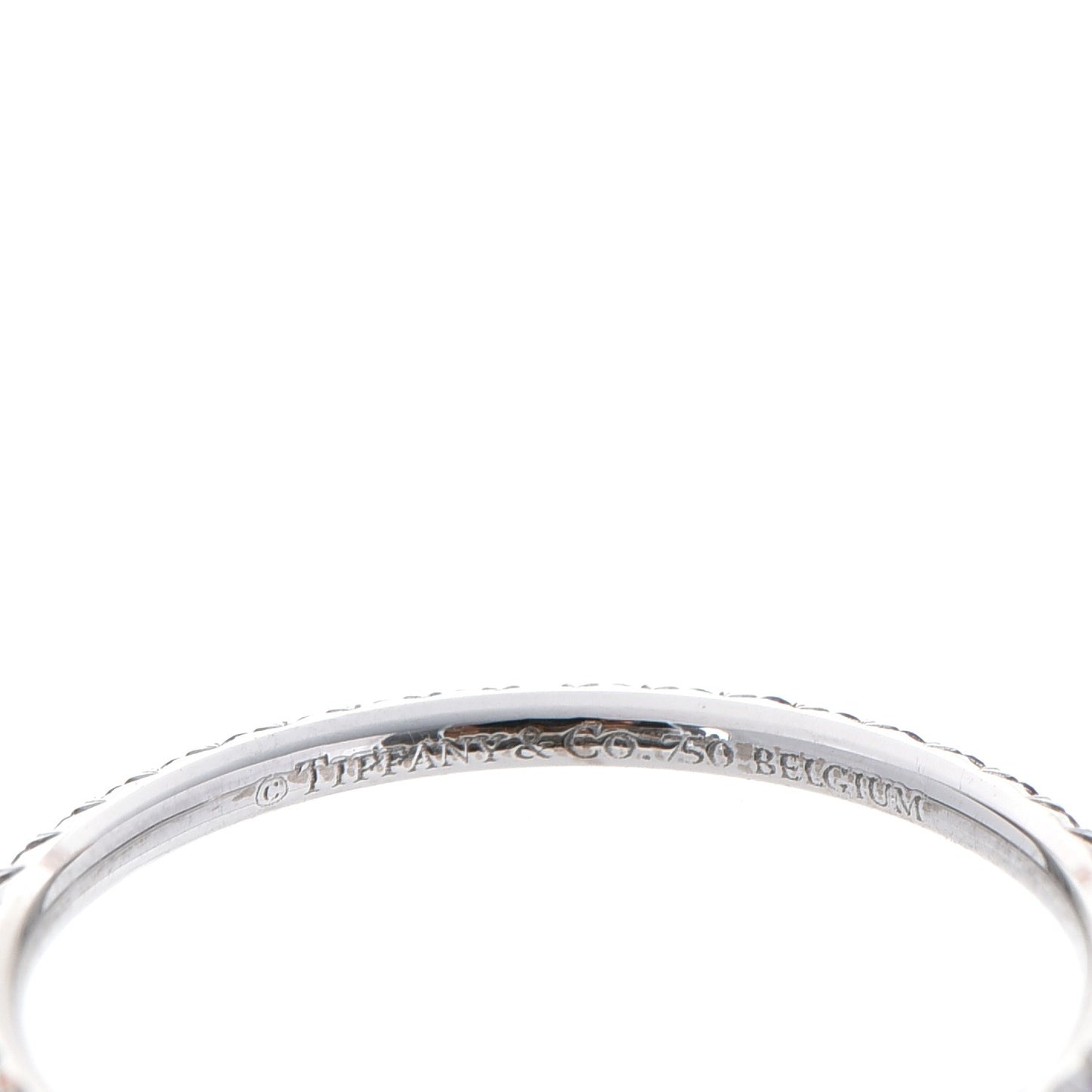18K White Gold Amethyst Metro Ring 8.5