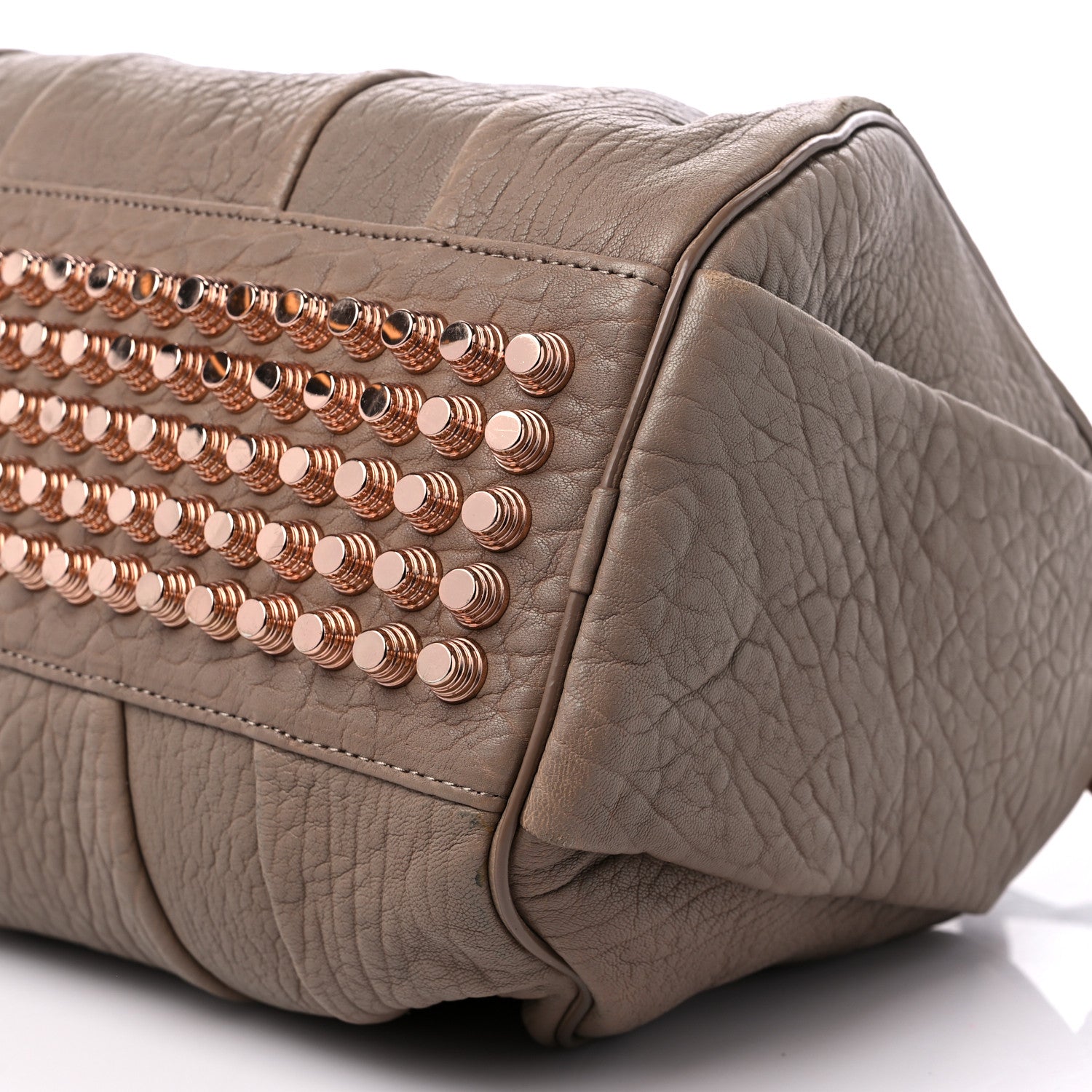 Alexander Wang Pebbled Lambskin Rocco Latte Rose Gold Hardware 8 of 8