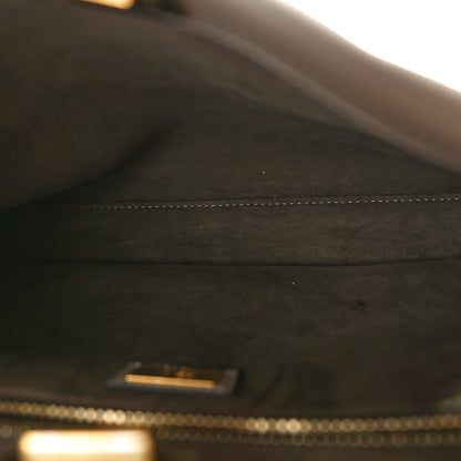 Fendi Vitello Seta Plexiglass Tortoise Medium Peekaboo Iconic Satchel Tortora 5 of 9