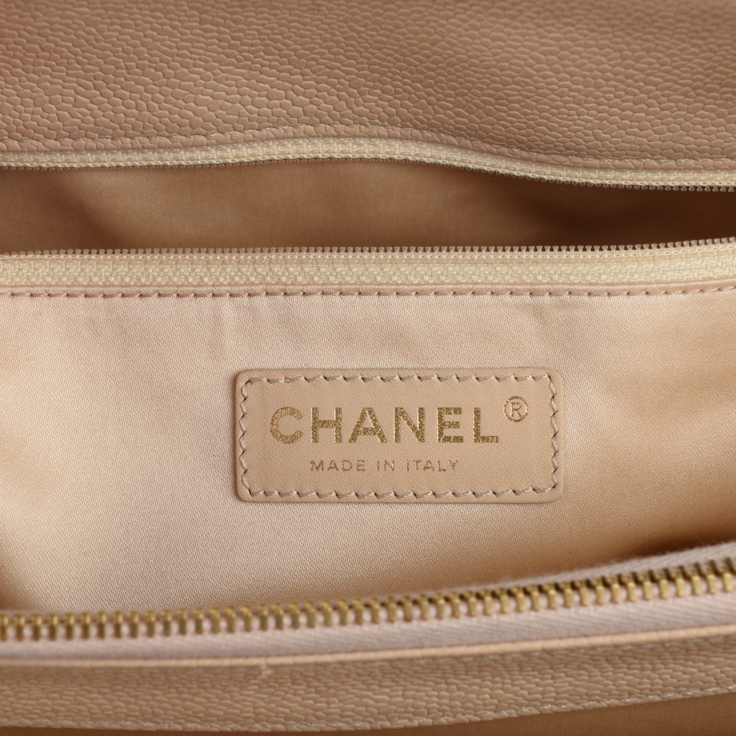 Chanel Caviar Quilted Grand Shopping Tote GST Beige Clair 6 of 7