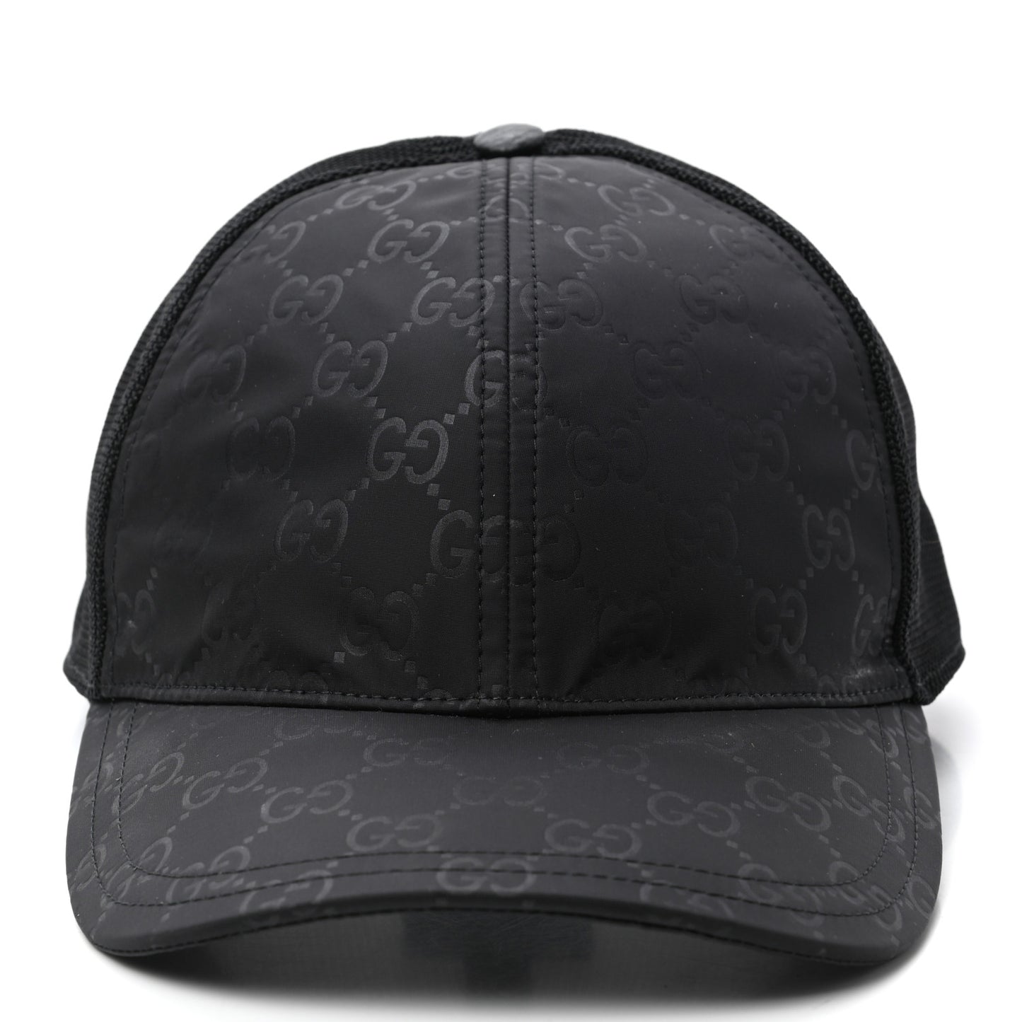 Nylon Monogram Baseball Hat M Black