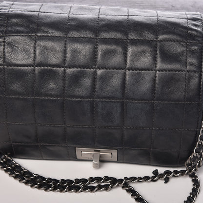 Chanel Lambskin Chocolate Bar Accordion Mademoiselle Flap Black 15 of 25