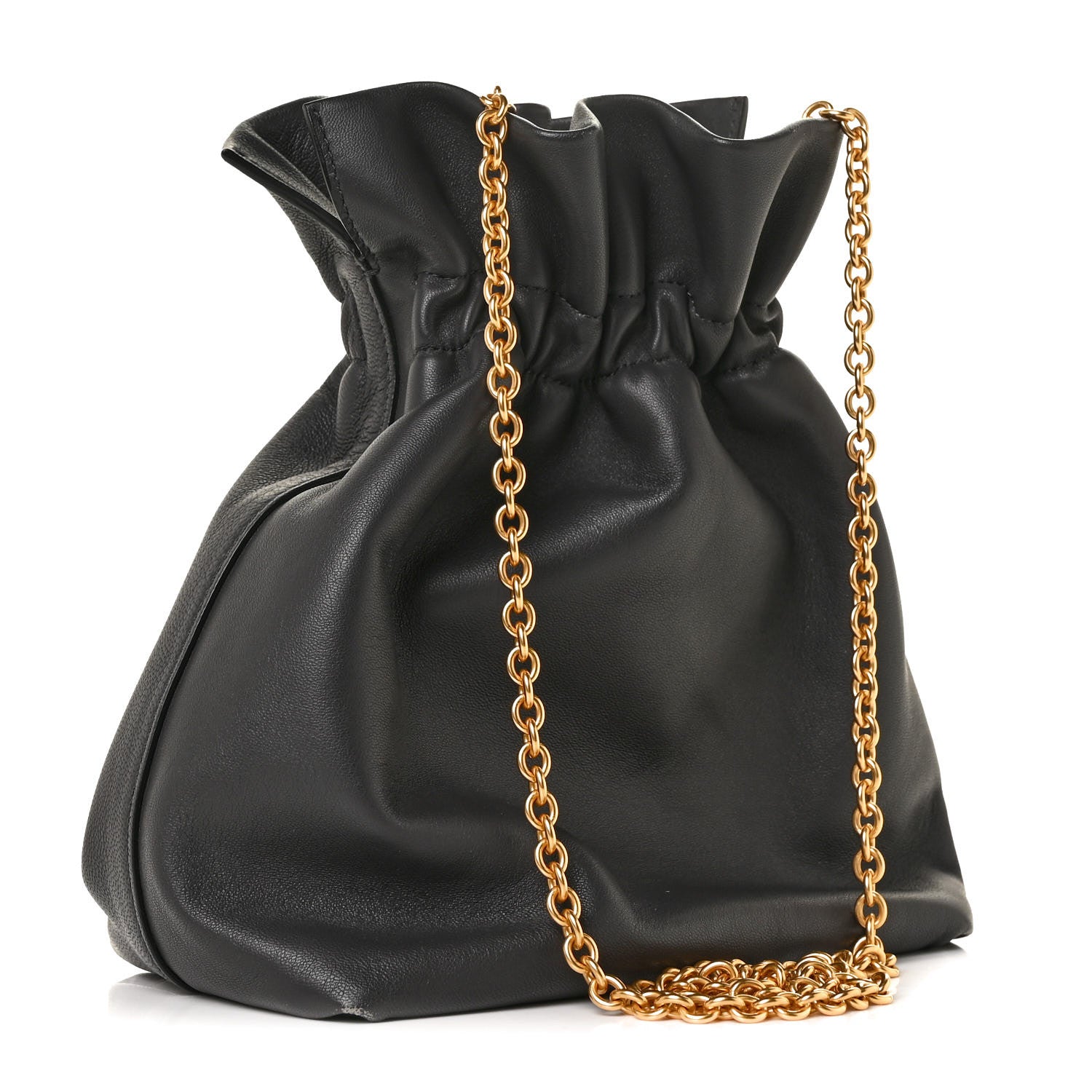 Mulberry Lambskin Mini Lynton Bucket Bag Charcoal Grey 2 of 7