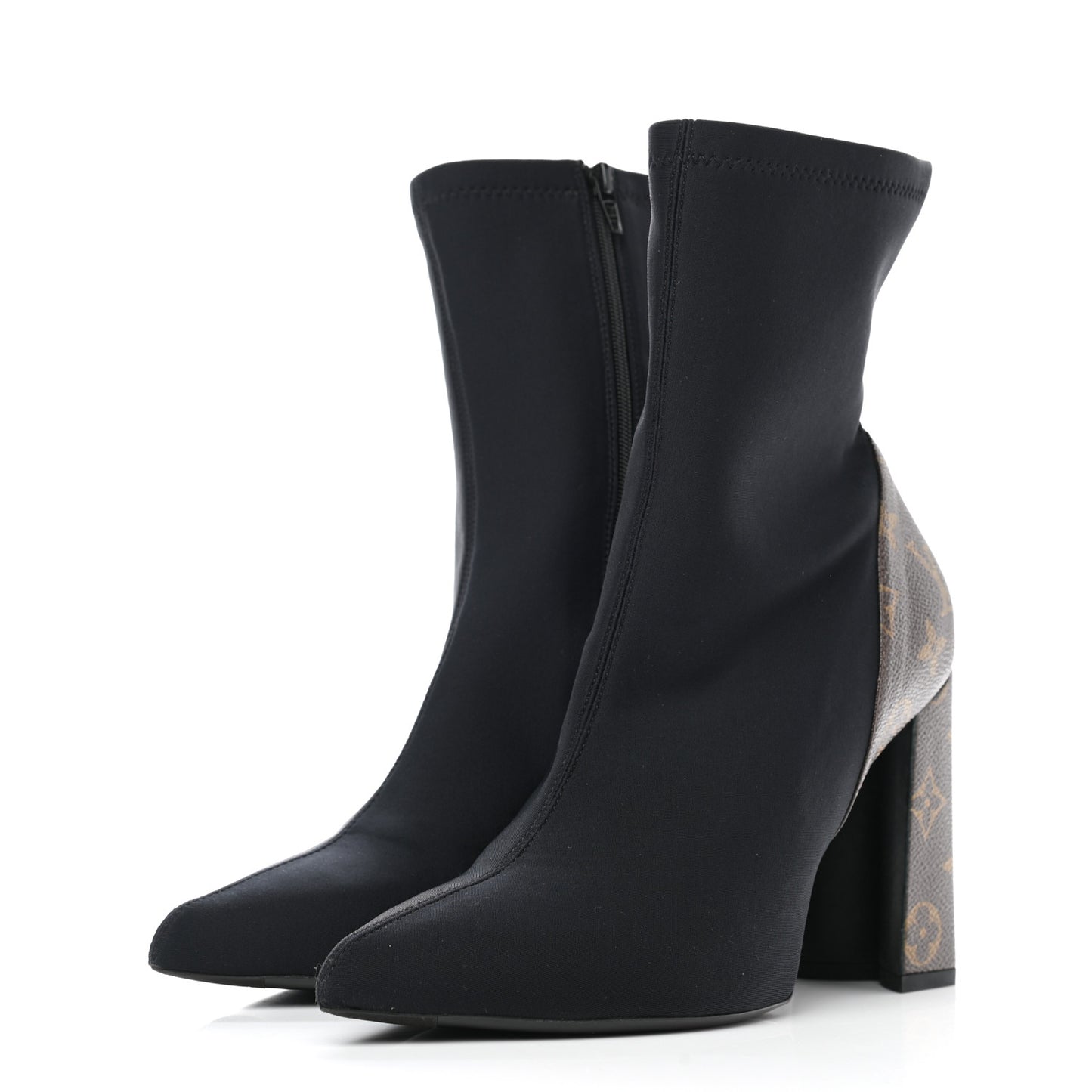 Monogram Neoprene Matchmake Ankle Boots 39 Black