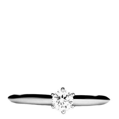 Tiffany Platinum Diamond .21ct Solitaire Engagement Ring 49 4.75 1 of 6