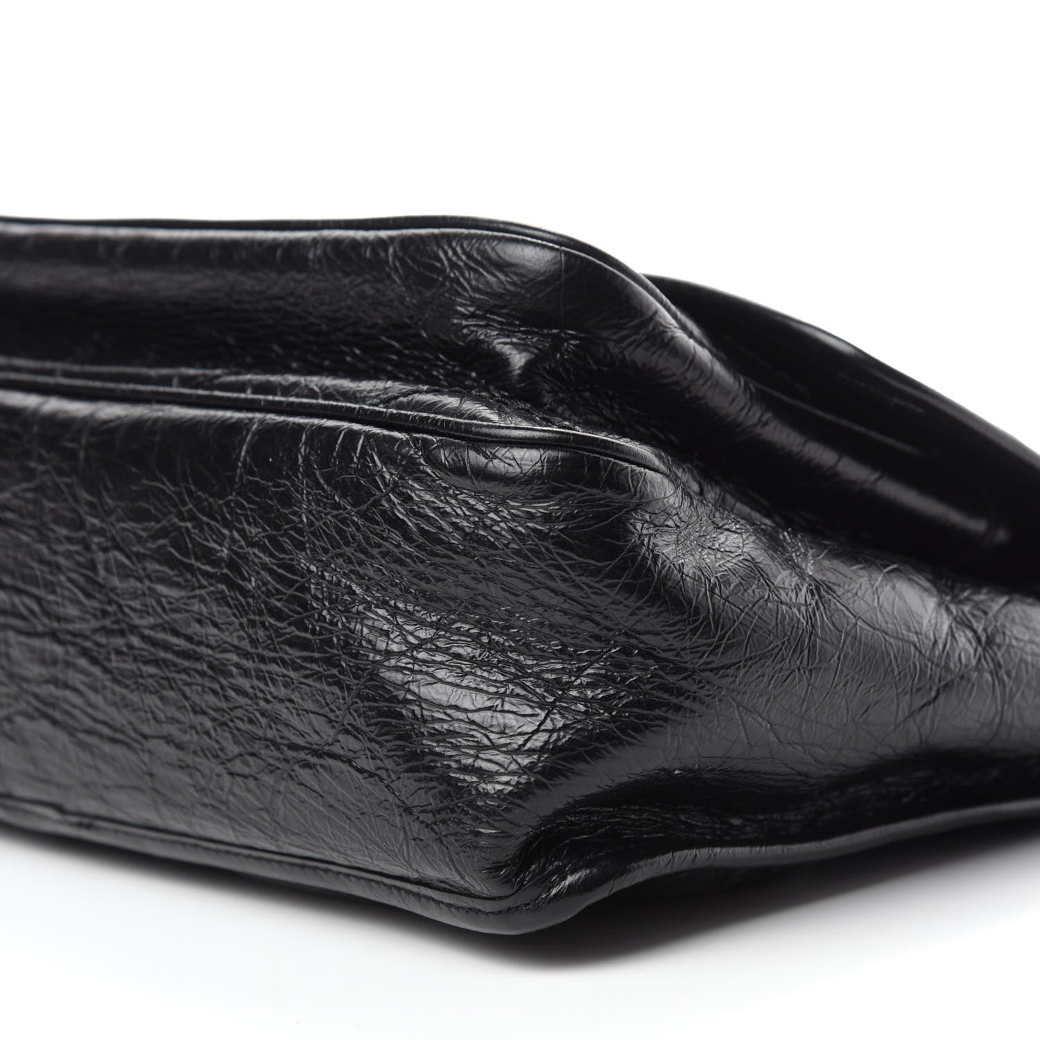 Saint Laurent Crinkled Calfskin Matelasse Monogram Medium Niki Chain Satchel Black 7 of 11