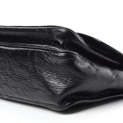 Saint Laurent Crinkled Calfskin Matelasse Monogram Medium Niki Chain Satchel Black 7 of 11