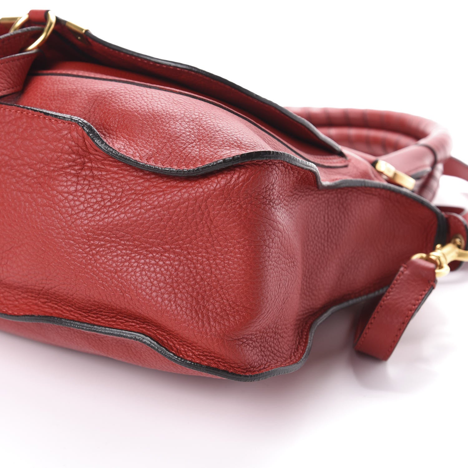 Chloe Calfskin Medium Marcie Satchel Red 9 of 9