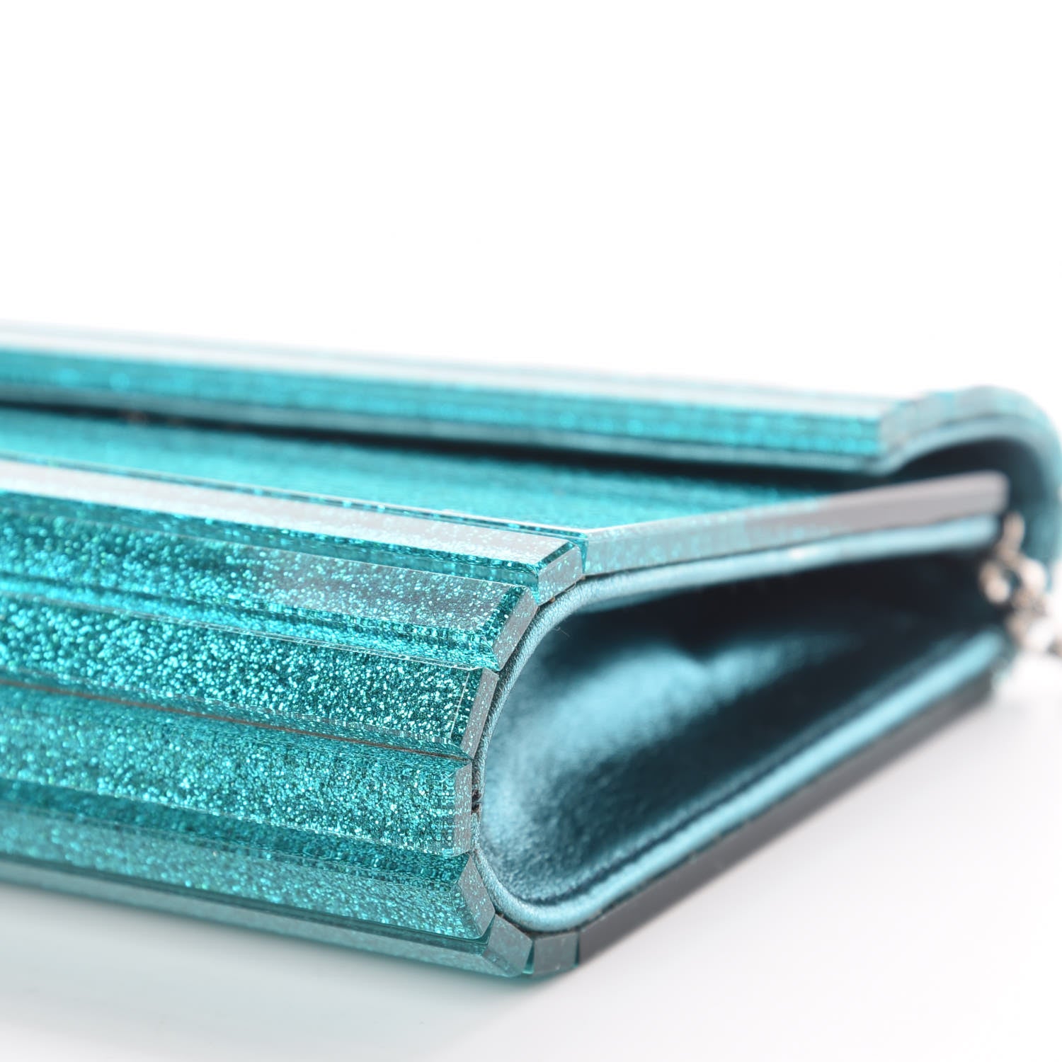 Jimmy Choo Acrylic Glitter Candy Clutch Turquoise 8 of 8