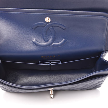 Chanel Caviar Quilted Medium Double Flap Navy 4 of 11