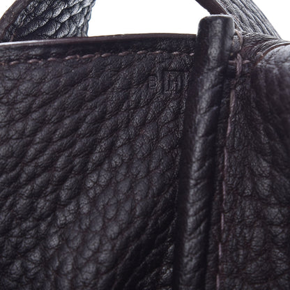 Hermes Toile Togo Victoria II Messenger Chocolate 7 of 7