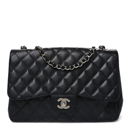 Chanel Caviar Quilted Jumbo Single Flap Black 1 of 11