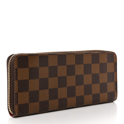 Louis Vuitton Damier Ebene Clemence Wallet Cherry 3 of 7