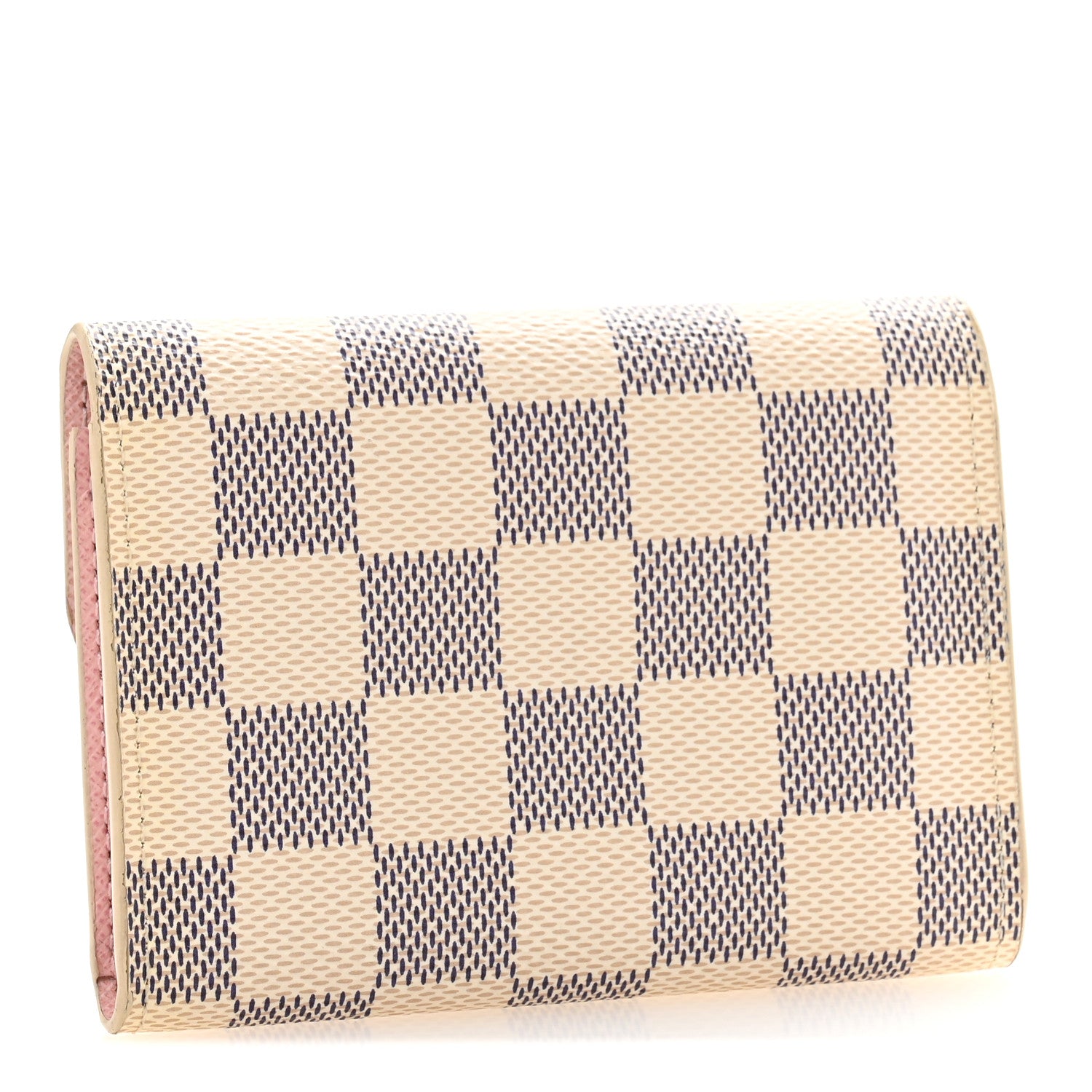 Louis Vuitton Damier Azur Rosalie Coin Purse Rose Ballerine 3 of 8