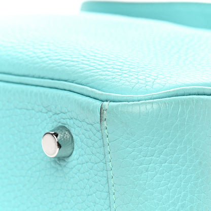 Hermes Taurillon Clemence Lindy 30 Bleu Atoll 10 of 10