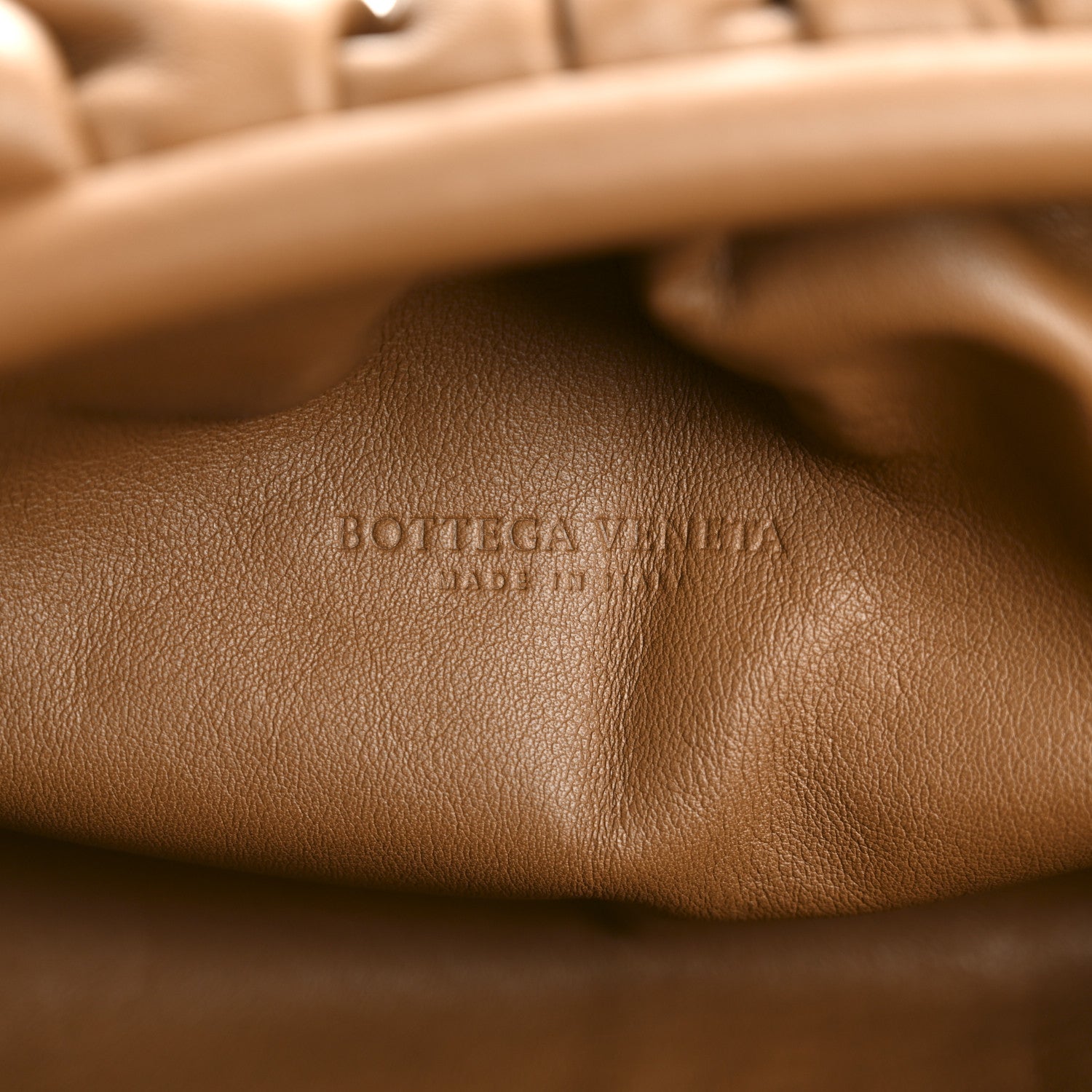Bottega Veneta Smooth Butter Calf The Pouch Oversized Clutch Cammello 6 of 11