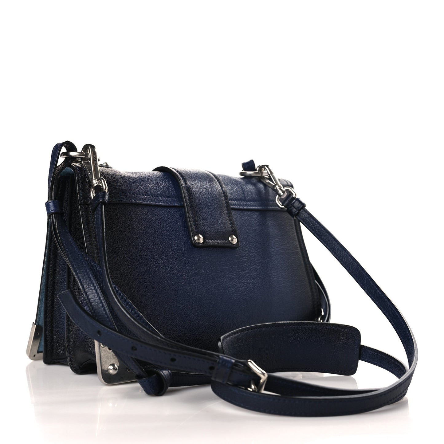 Glace Calfskin Large Soft Cahier Bag Inchiostro