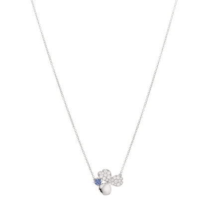 Tiffany Platinum Diamond Tanzanite Paper Flowers Pendant Necklace 1 of 6