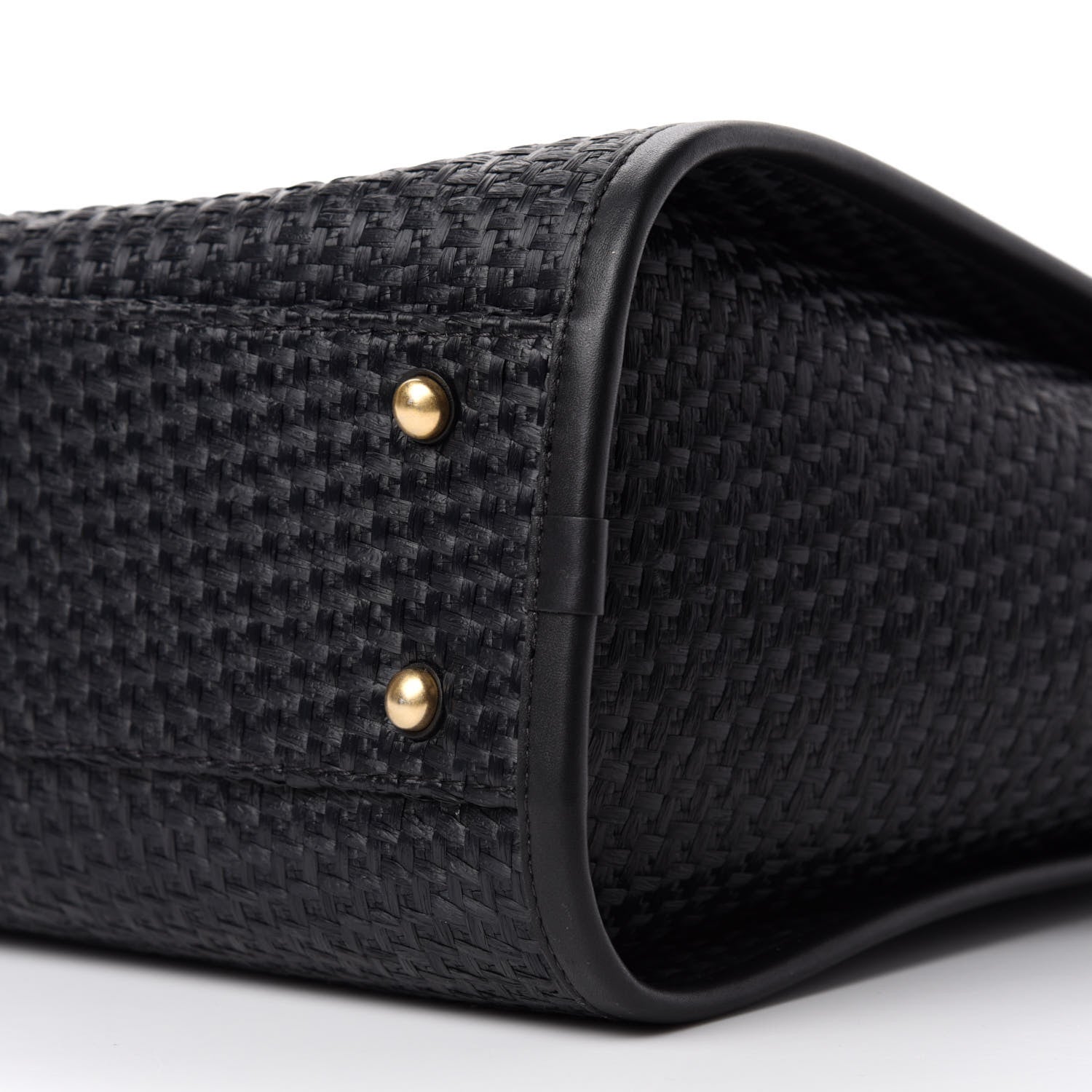 Chanel Woven Straw Raffia Small Deauville Tote Black 7 of 11